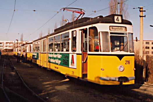 Gotha 216 auf dem Betriebshof, 14.12.1991